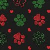 Christmas Paws Heat Transfer Vinyl By The Foot Pre-Masked
