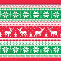 24" Christmas Sweater (Laminated) Vinyl By The Foot