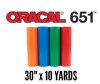 Oracal 651 Permanent Vinyl 30" x 10 Yard