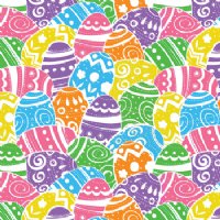 PRE-MASKED Easter Egg Hunt Heat Transfer Vinyl By The Foot