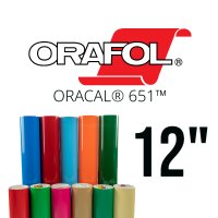 Oracal 651 Permanent Vinyl 12 Inch Rolls
