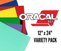 Oracal 651 Vinyl Sheets 12 x 12, 10 Pack