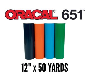 ORACAL 651 Glossy Permanent Vinyl 12 Inch x 6 Feet - Brilliant Blue