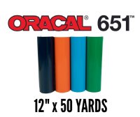 Oracal 651 Permanent Vinyl – Black – 12″ x 12″