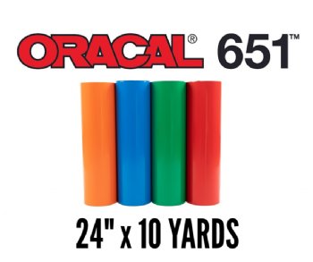 4 Rolls - 24 X 10yd Oracal 651 Sign Cutting Vinyl Bundle - *63 Color  Choices*