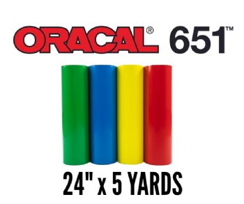 24 Matte Black Oracal 651 Permanent Vinyl By The Foot